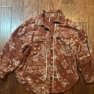 Free People maroon oversized coat!